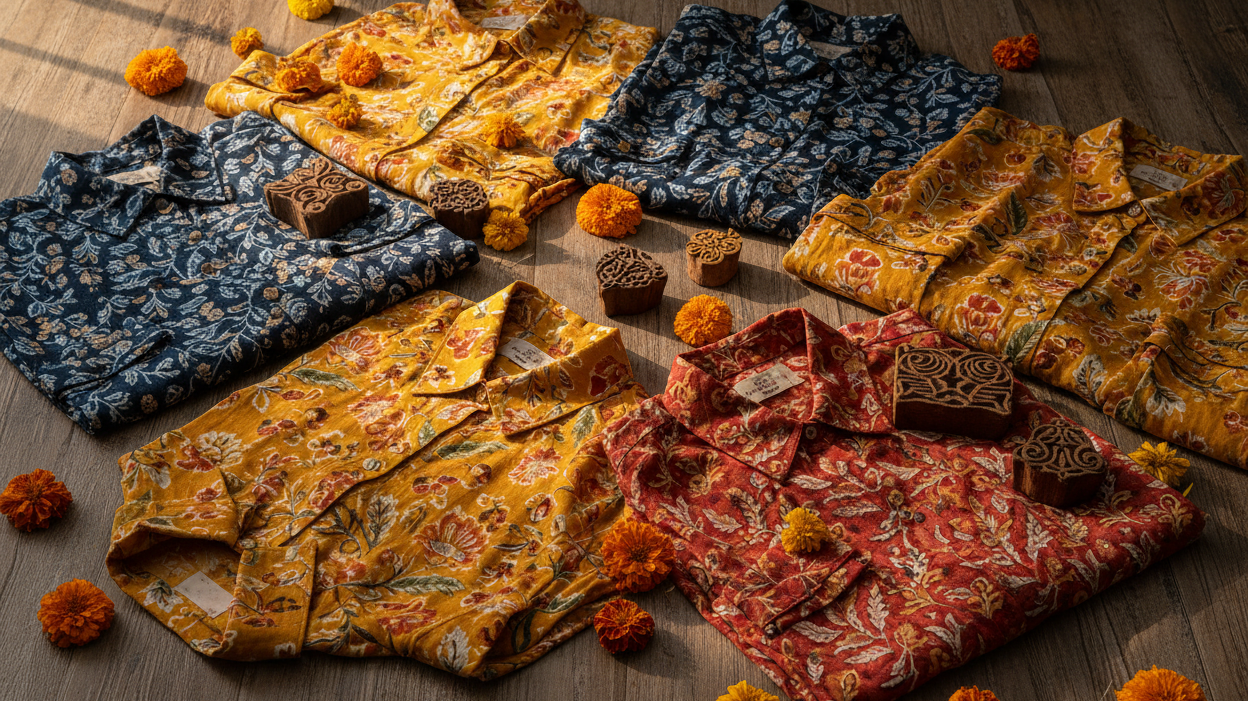 Block Print, Jaipur Soul: The Story Behind Every Women's Shirt at FabAmber