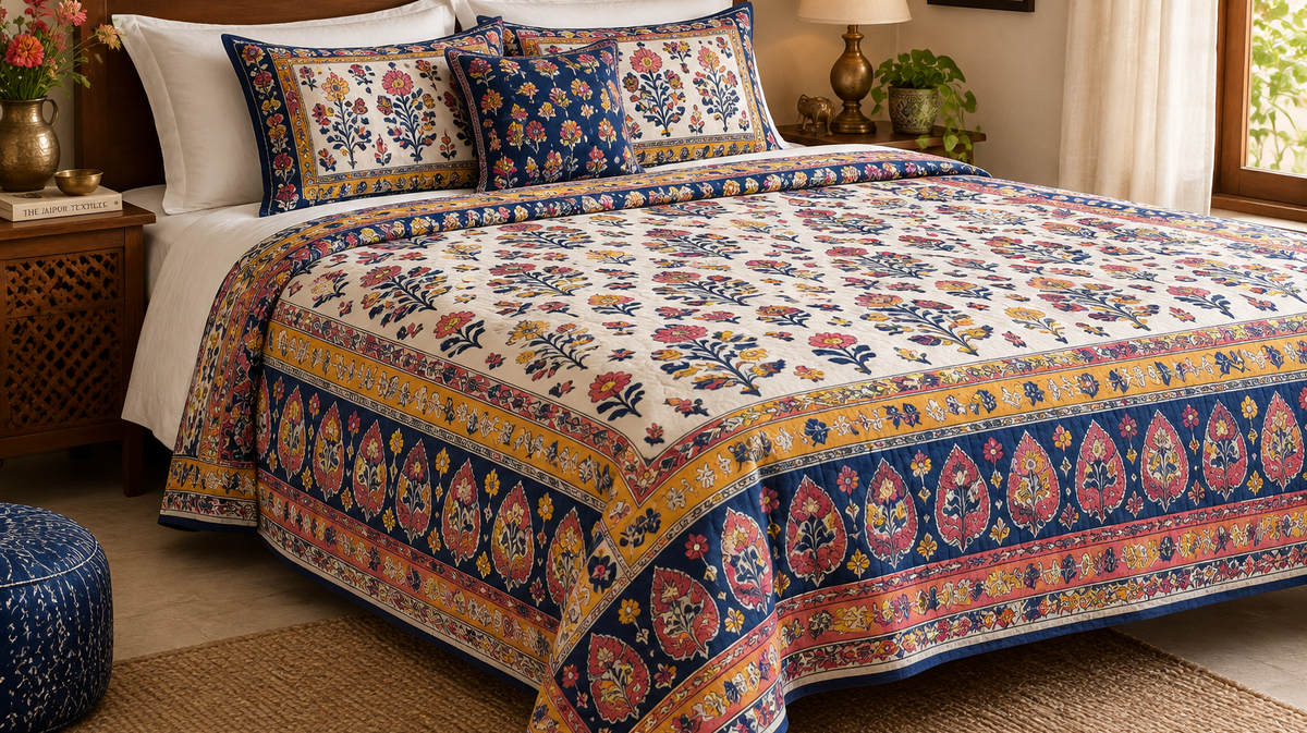Handloom vs Quilted Bedcovers: How to Choose the Right Layer for Your Bedroom