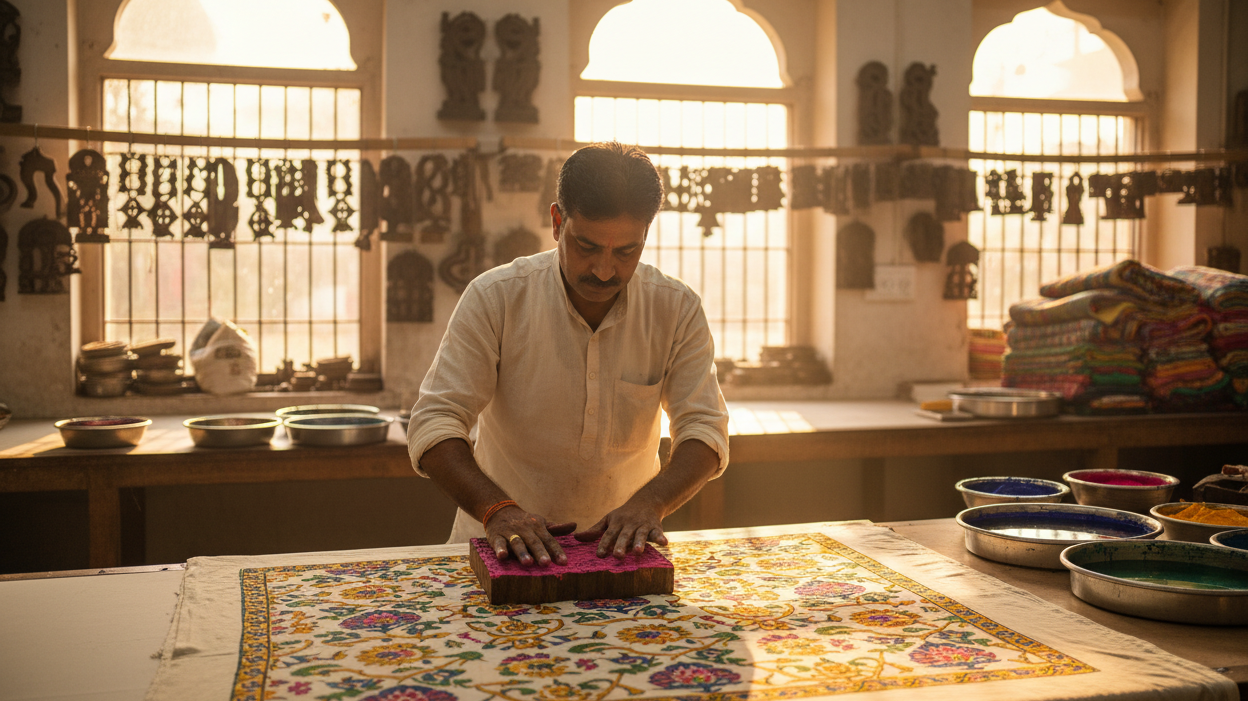 The Complete Guide to Jaipuri Handblock Printing: What Makes It Special
