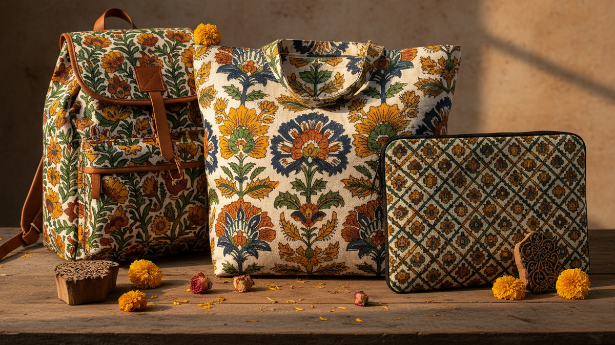 Title: Handblock Printed Bags: From Jaipur to Your Everyday Style - FabAmber | फ़ैबआमेर