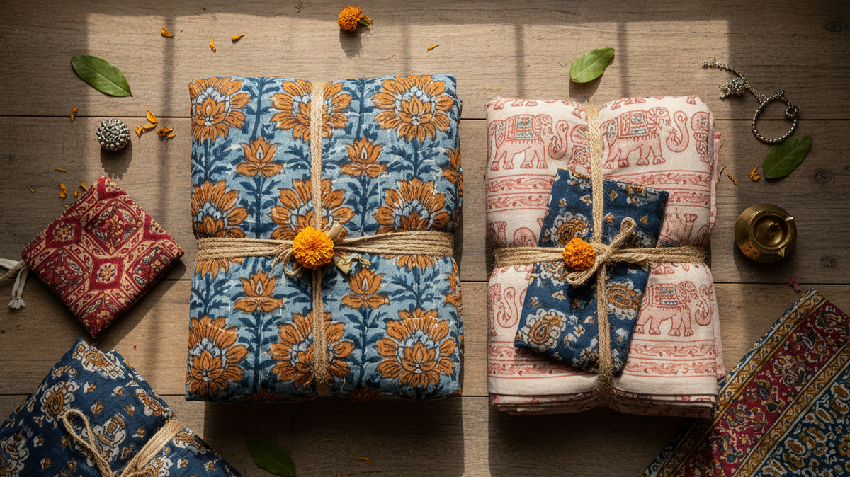 The Art of Gifting: Handblock Printed Presents for Every Occasion - FabAmber | फ़ैबआमेर