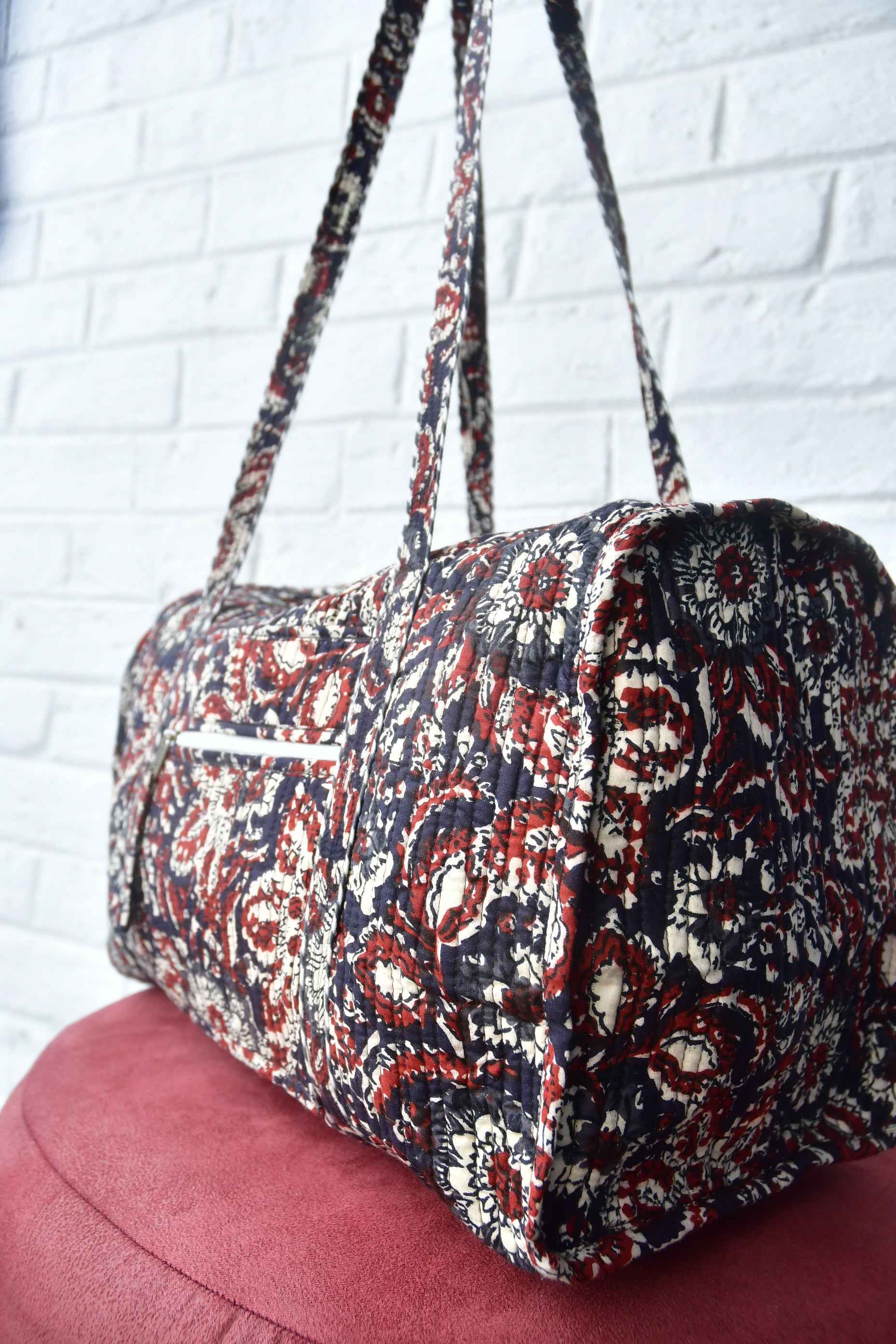 Dabu Print Duffle Bag : Spacious and Stylish