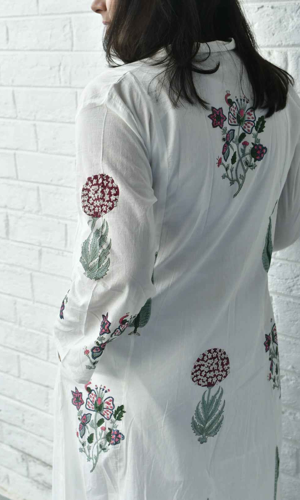 Cypress Love Kurta Dress : Handblock Cotton Kurta