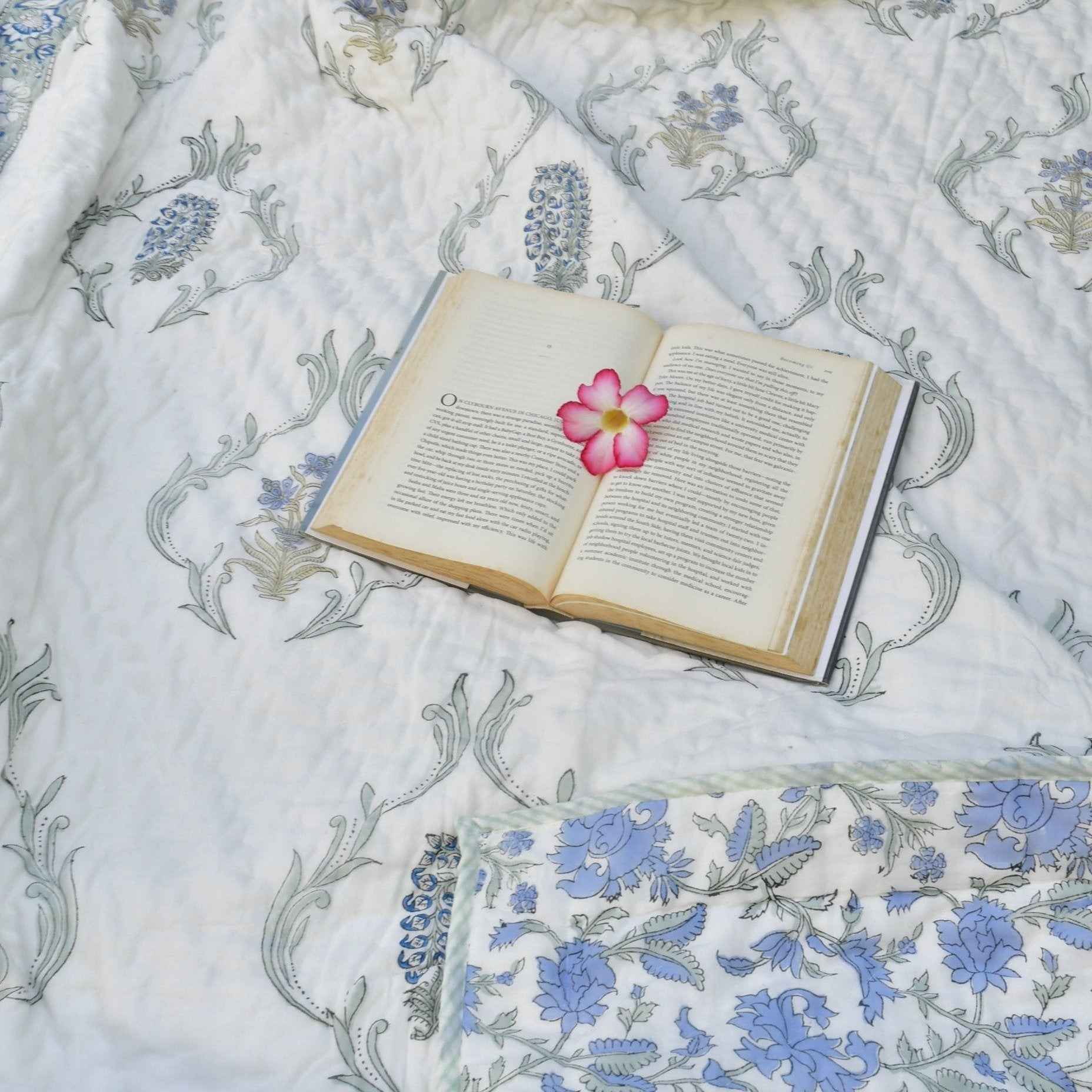 Pure Elegance Jaipuri Mul Mul Cotton Quilt