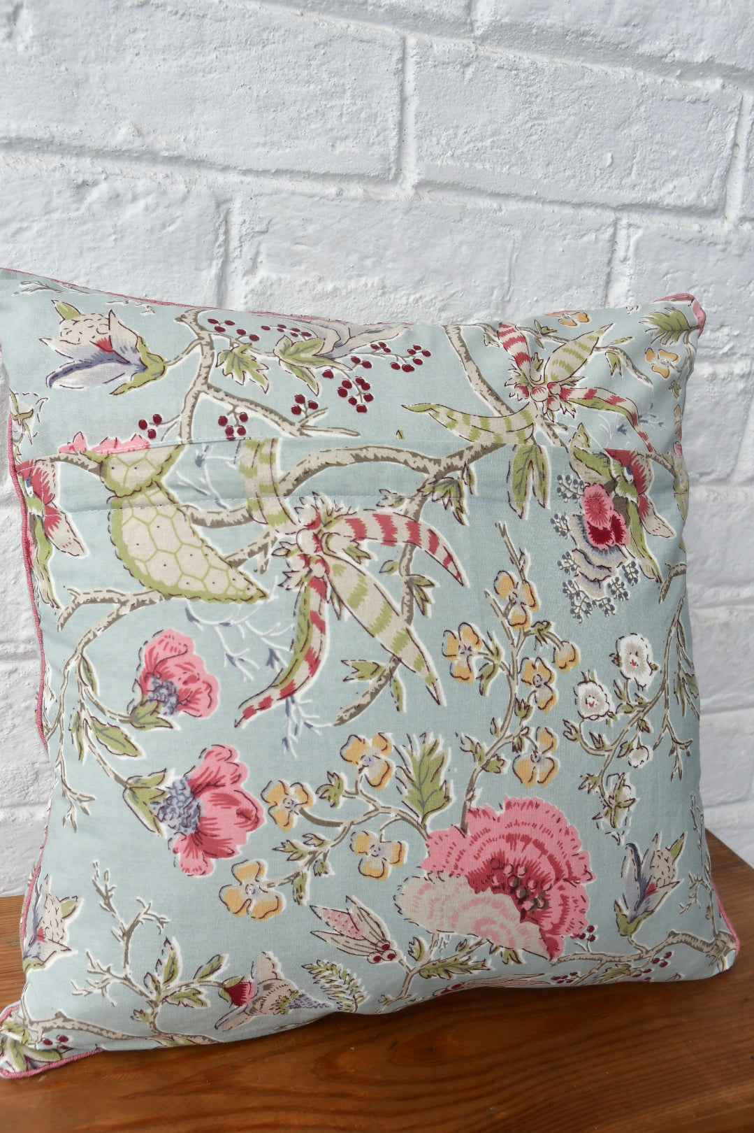 Mint Green Floral Cushion Covers