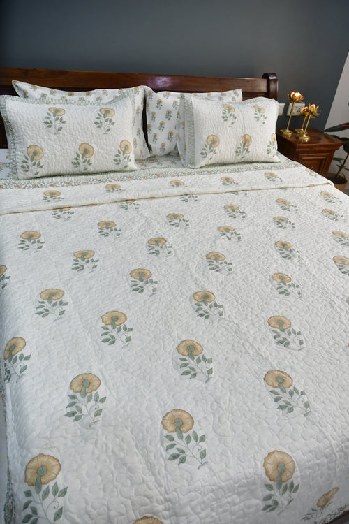 Flower of Hope Quilted bedcover