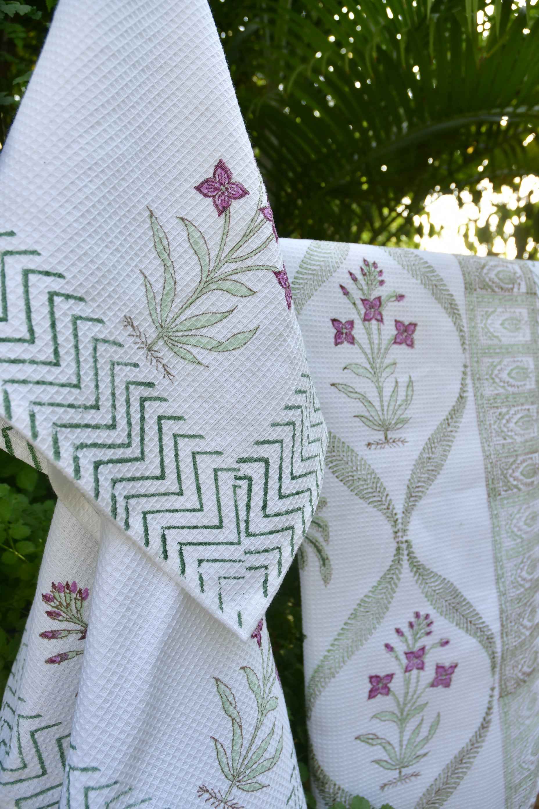 Mughal Jaal Bath & Hand Towel Set