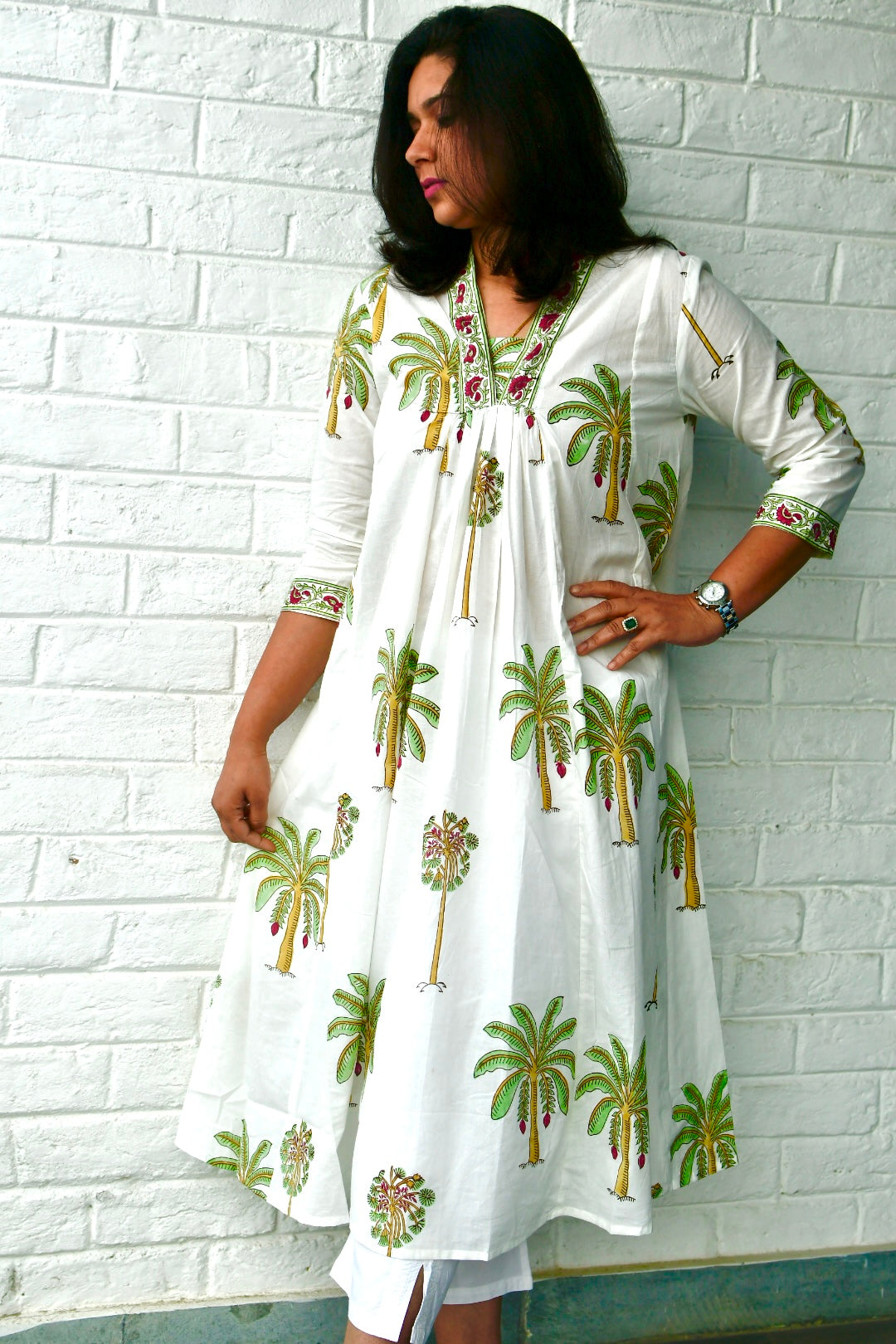 White cotton kurtas