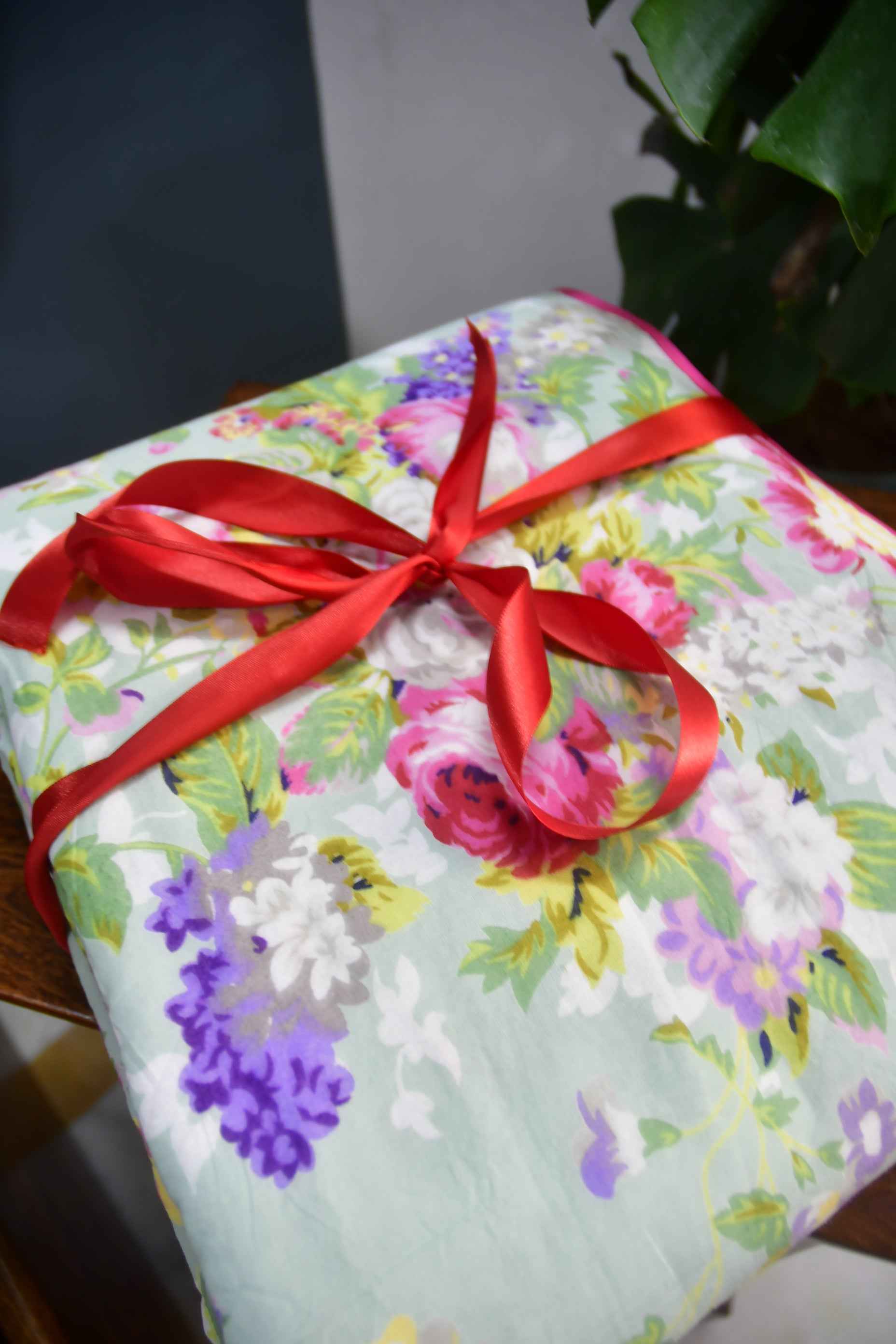 Pista Green Mul Mul Dohar: Comfort & Floral Elegance