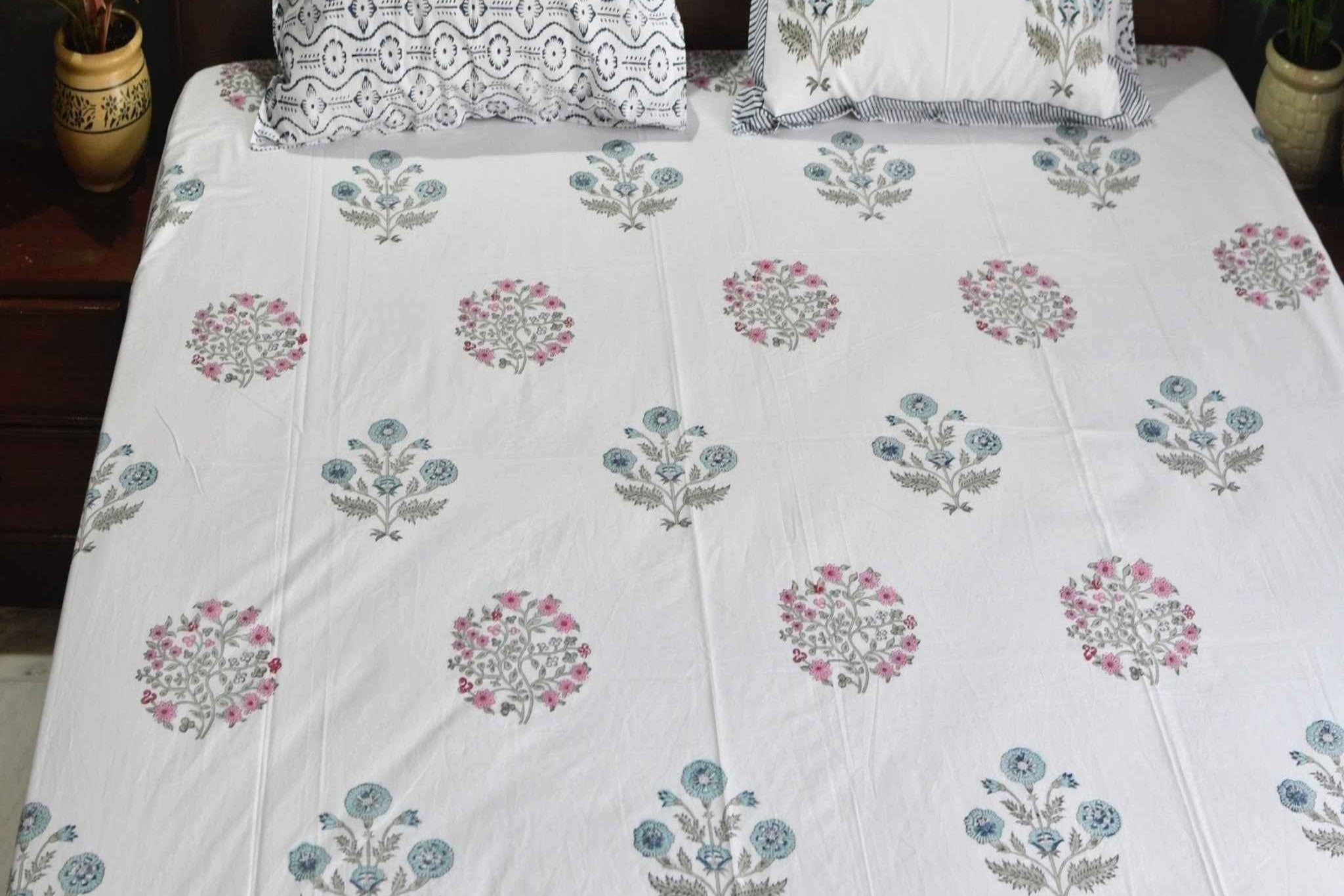 Utsav Handblock Bedsheet : High-Quality Comfort