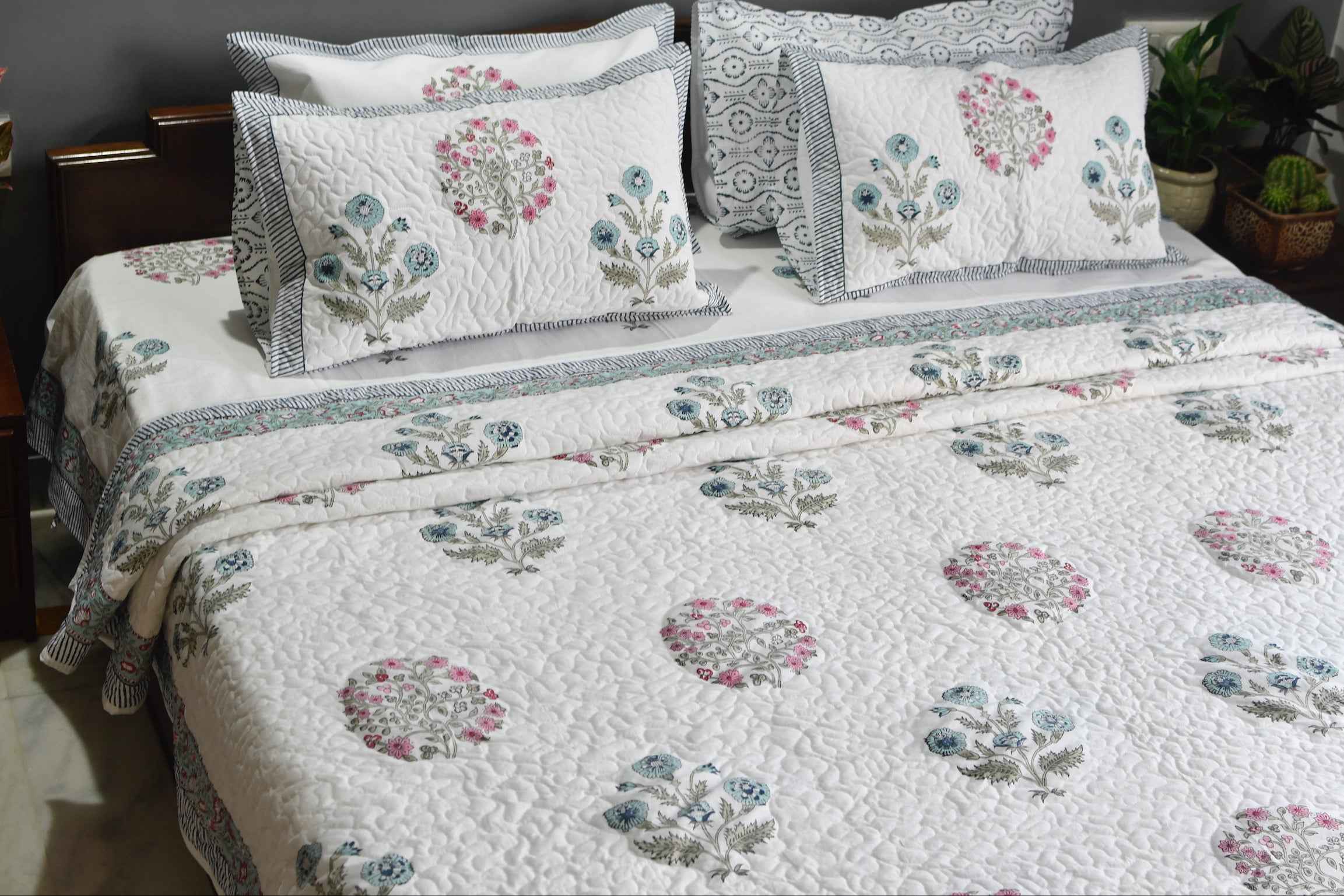 Utsav bedding set | Festive Elegance | Handblock Cotton