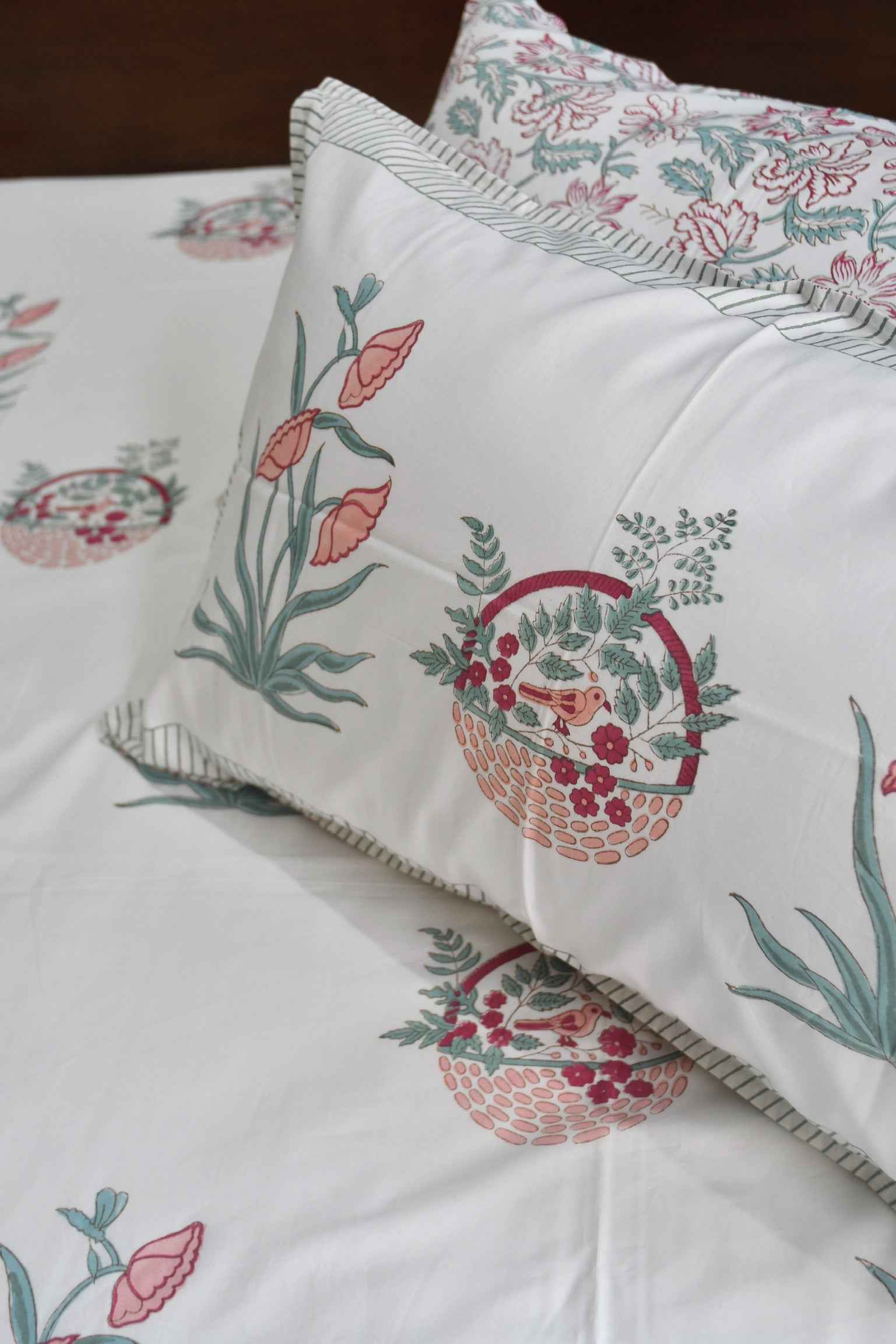 Singing Bird Bedsheet | Nature-Inspired Design | Luxury Bed Linen