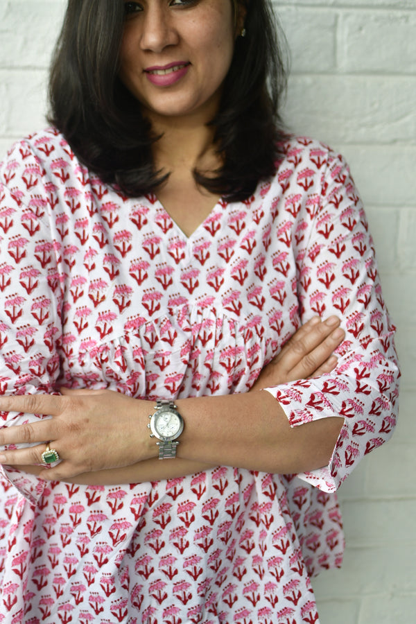Red buti top