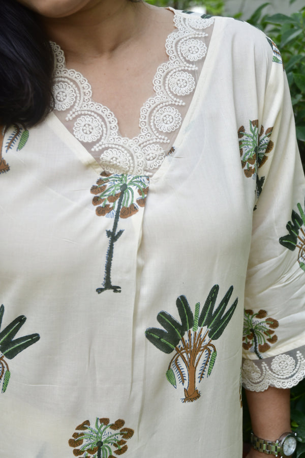 White ivory kurta