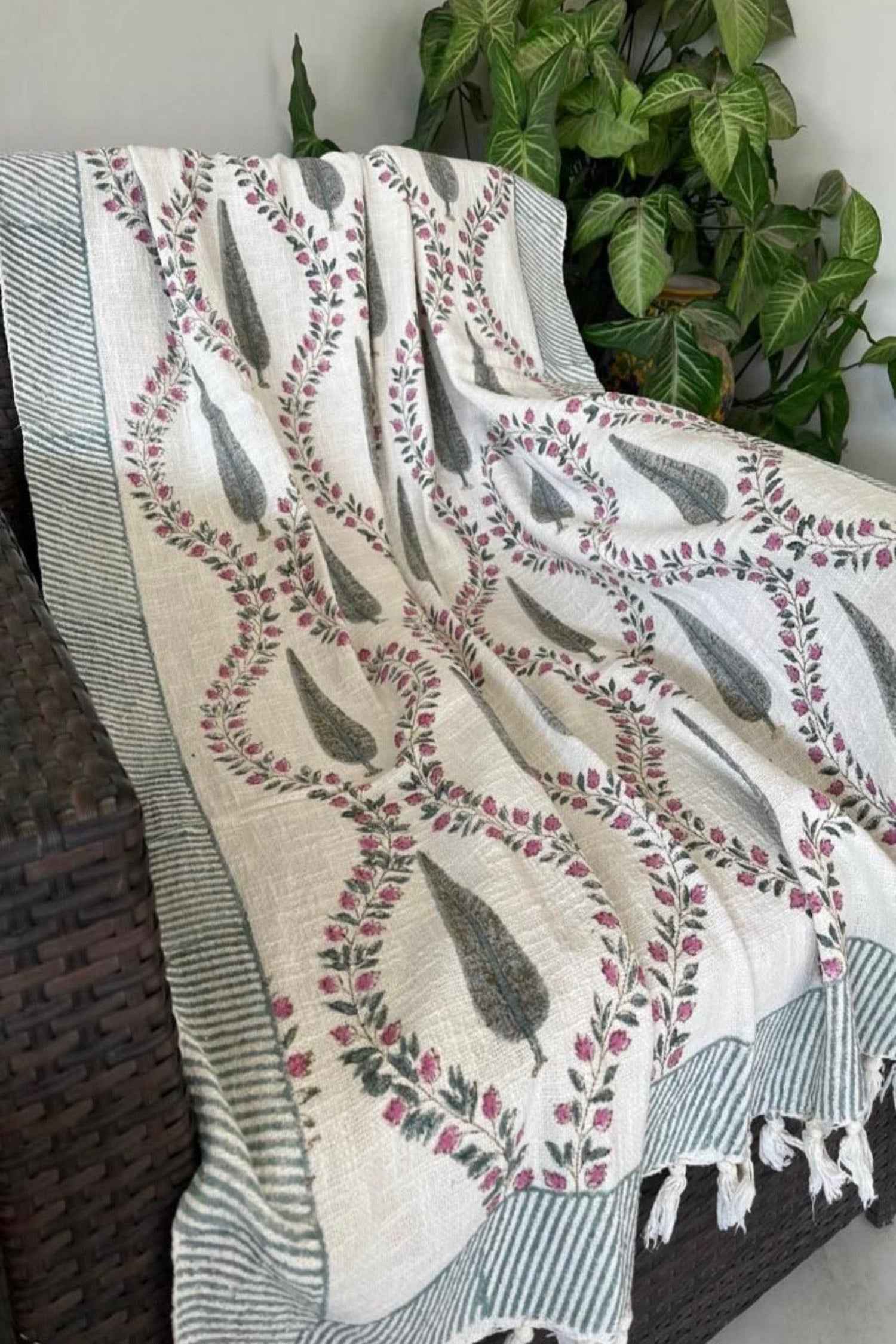 Handloom Hand Block Throws: Artisanal Warmth