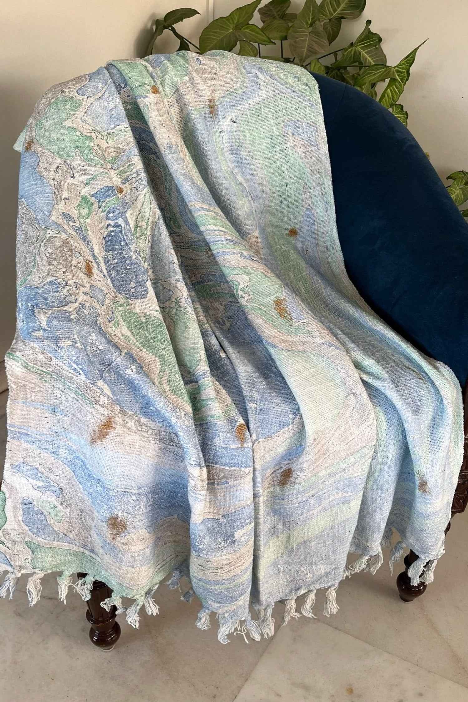 Handloom Hand Block Throws : Natural Fiber Comfort