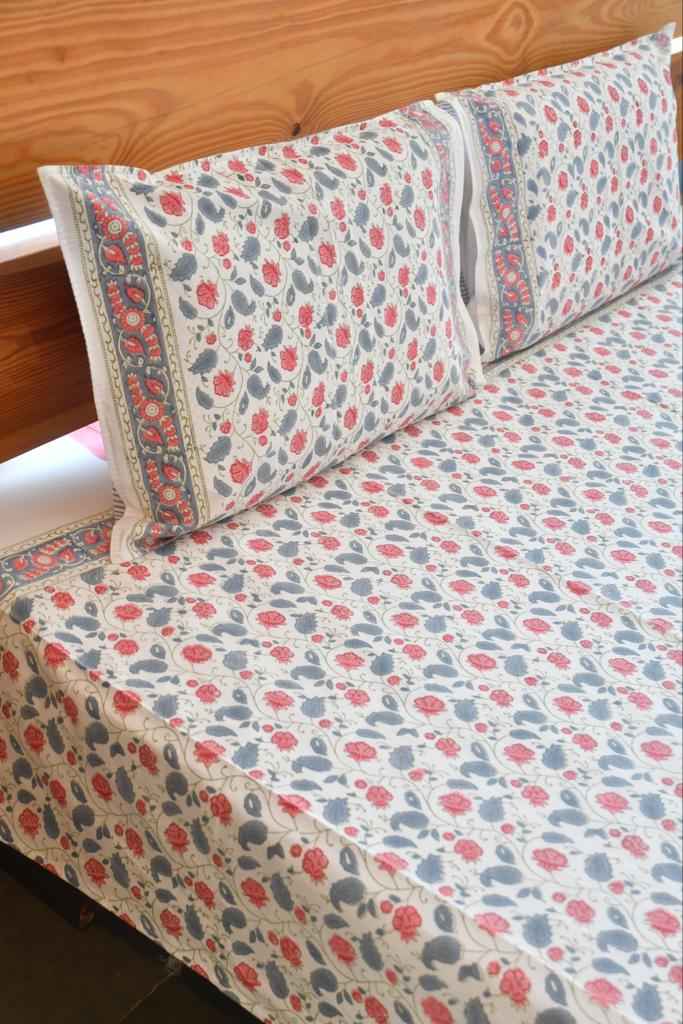 Valley Of Flowers Bedsheet | Nature's Elegance