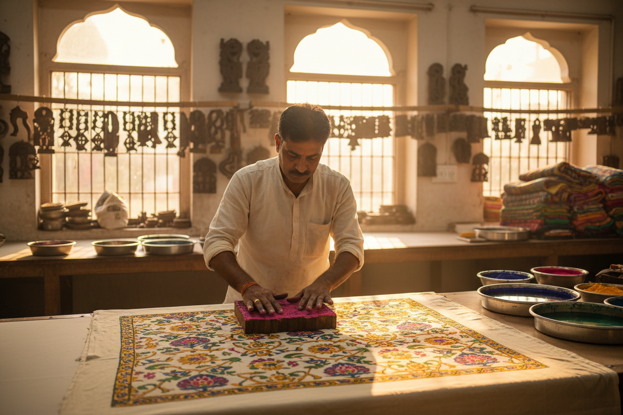 The Complete Guide to Jaipuri Handblock Printing: What Makes It Special