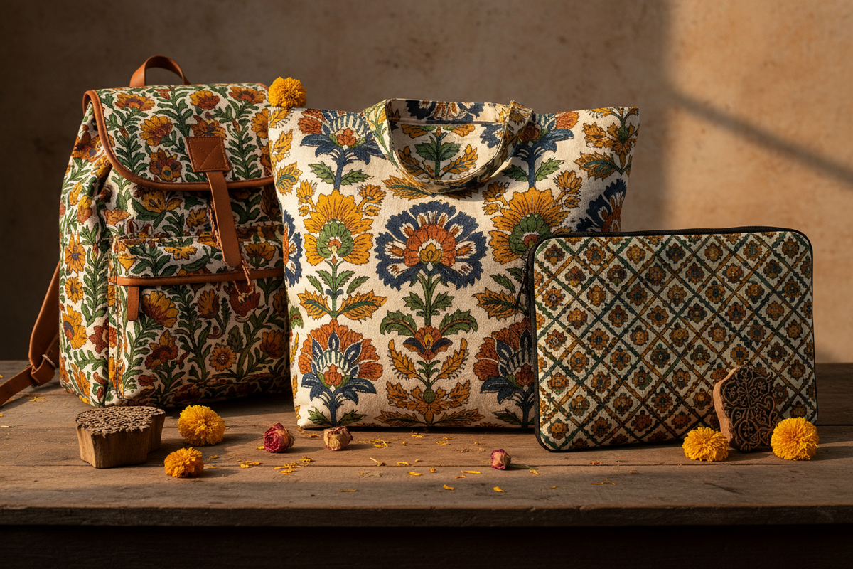 Title: Handblock Printed Bags: From Jaipur to Your Everyday Style - FabAmber | फ़ैबआमेर