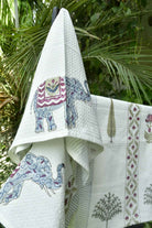 Elephant Pattern Bath & Hand Towel Set
