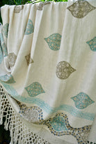 Mughal Majesty: Hand Block Printed Throw, Soft Cotton