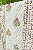 Khoobsurat Floral Mul Mul Handblock Cotton Quilt