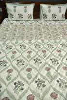 Butterfly & Floral Bedding Set with Quilt