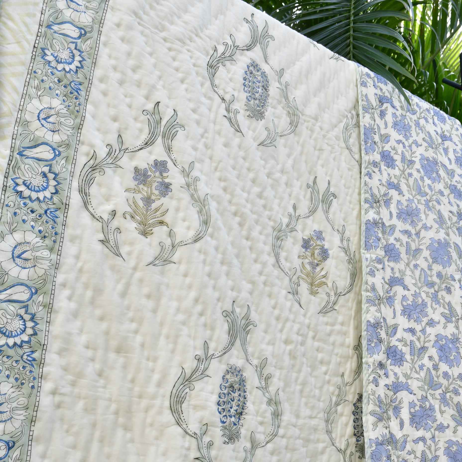 Pure Elegance Jaipuri Mul Mul Cotton Quilt