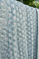 Blue Lotus Quilt : Premium Handblock Comfort