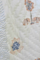 Blue Lotus Handblock Jaipuri Quilt : Luxurious comfort