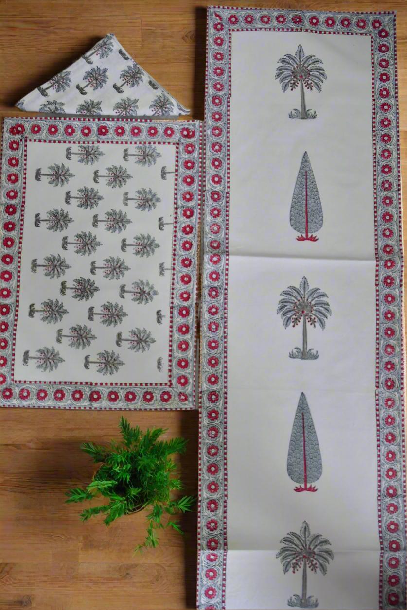 Red and grey palm mat