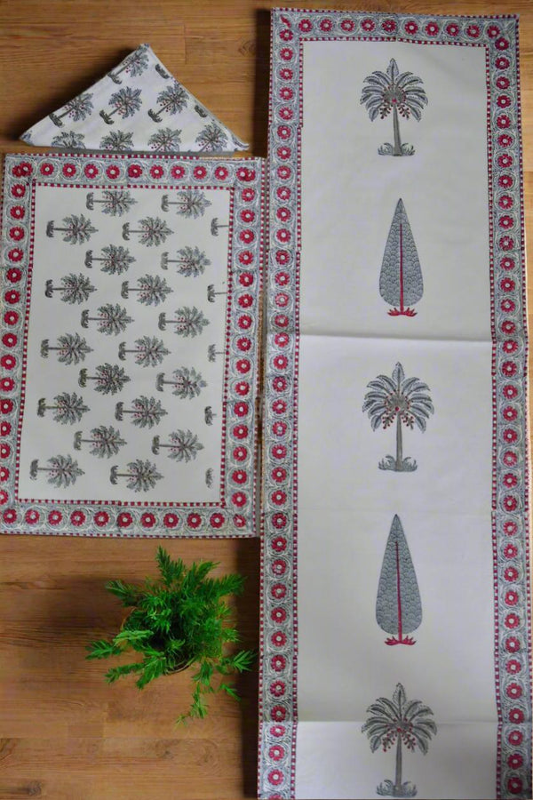 Red and grey palm mat