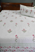 Pink Gulshan Cotton HandBlock Bedsheet