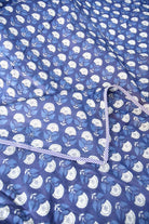 Blue Dabu Print Floral Reversible Cotton Dohar