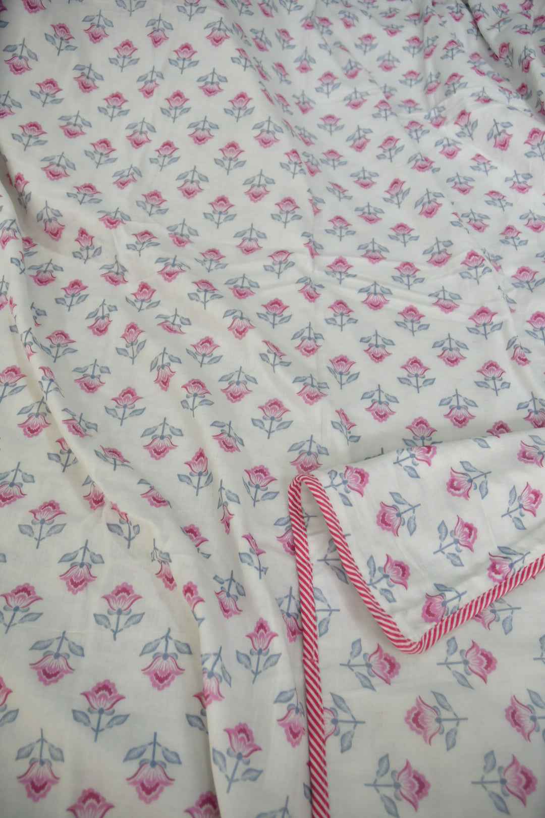 Pastel Pink Buta Dohar : Premium Cotton