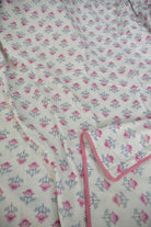 Pastel Pink Buta Dohar : Premium Cotton