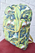 Banana Leaf Print Backpack: Hand-Blocked Beauty