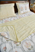 Basant Jaal Dohar Handblock Cotton Bedding set