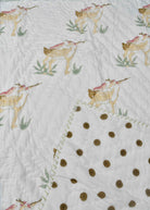 Cute Deer Reversible Baby Handblock Quilt