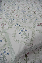 Classic Mughal Jaal Handblock Cotton Bedsheet