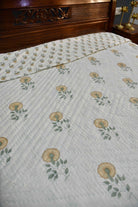 Flower of Hope mul mul Handblock Quilt