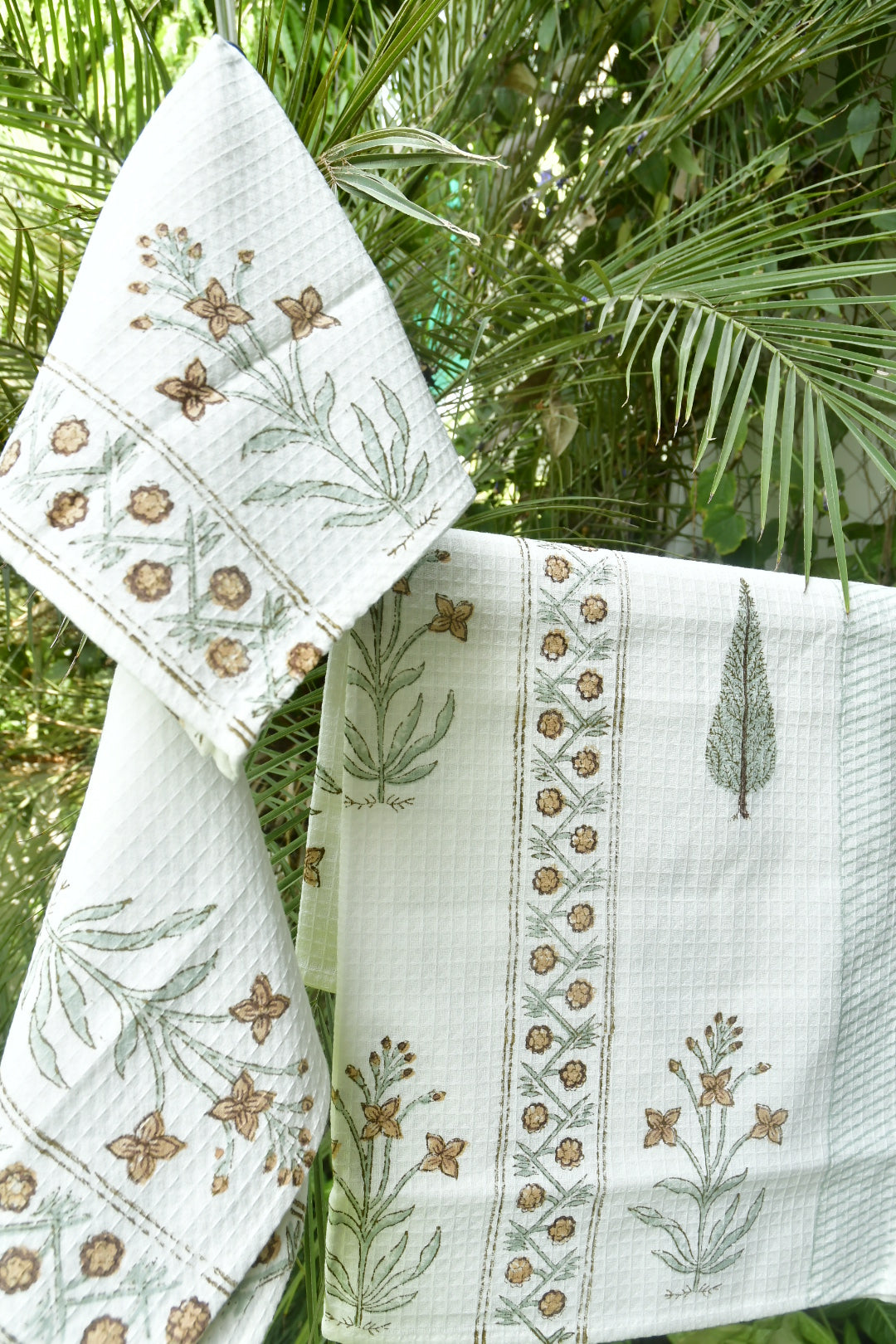 Saffron on white floral