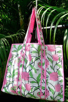 White Pink Tote Bag : Chic, Stylish, Spacious