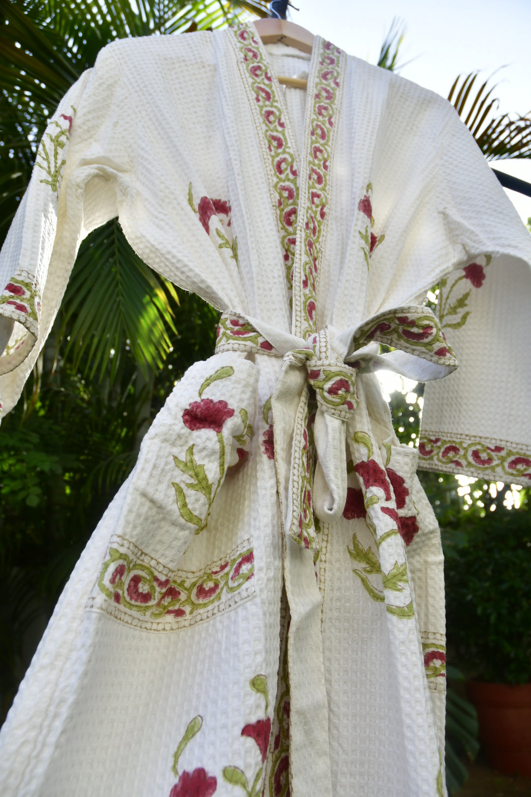 Bahaara Handblock bathrobe
