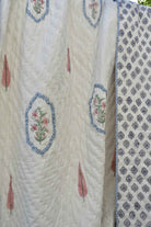 Peach Pink Love In Hexagon Cotton Reversible Quilt