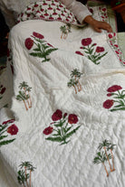 Classic Poppy Hand Block Quilt