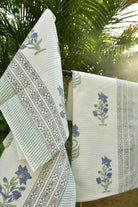 Blue Lily Bath & Hand Towel Set