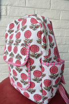 Pink Floral Buti Backpack : Durable & Eco-Friendly