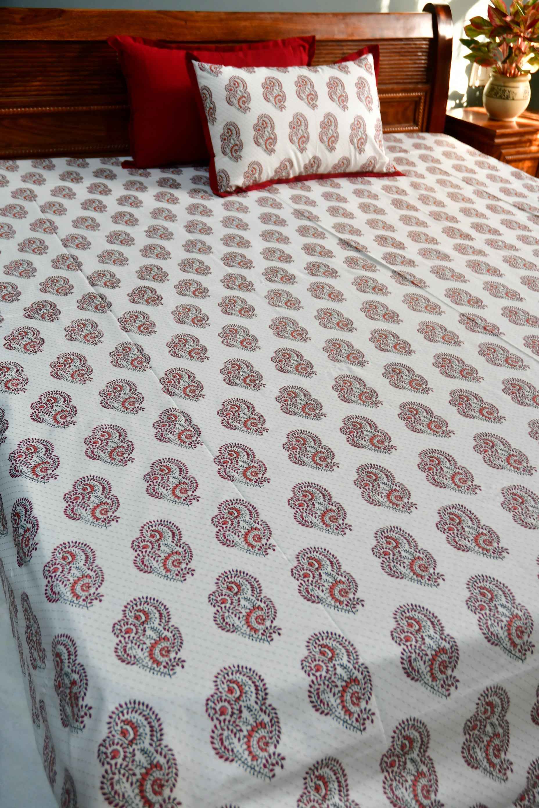 Exclusive Super King Cotton Bedsheet ( In 3 colours)