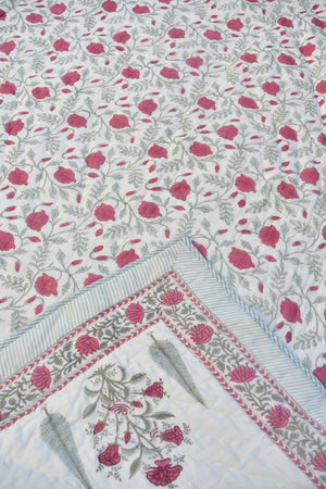 Lovely Pink Buta Quilt